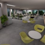 office test render sun effect + ceiling2 + GI